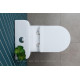 Чаша напольного унитаза Aquanet Roll 2-C Rimless с сиденьем Soft Close Slimseat Roll 2-C
