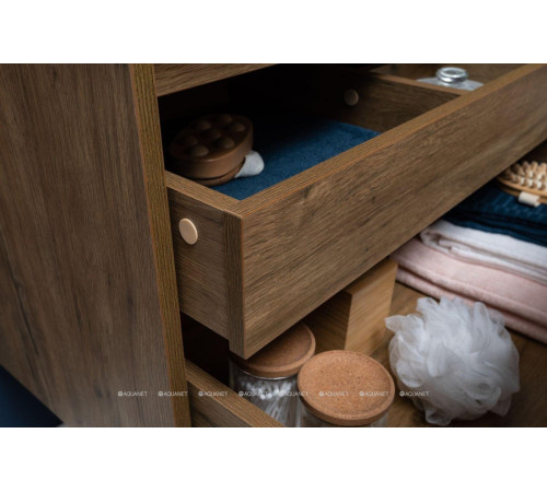 Тумба под раковину Aquanet Nova Lite 90 1+1 ящик дуб рустикальный 00249517