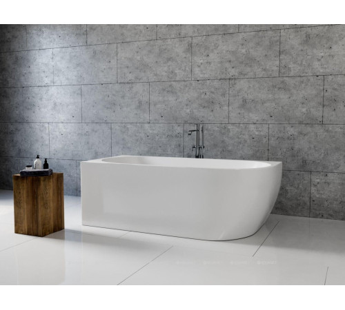 Ванна акриловая Aquanet Family Elegant A 1800x800 мм со сливом-переливом White Matt 3805-N-MW