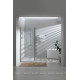 Дверь в нишу Allen Brau Priority 1400 мм стекло Optiwhite браш. алюминий 3.31011.BA