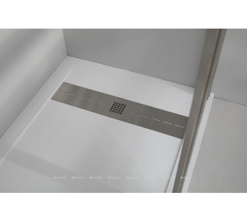 Дверь в нишу Allen Brau Priority 1400 мм стекло Optiwhite браш. алюминий 3.31011.BA