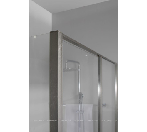 Дверь в нишу Allen Brau Priority 1400 мм стекло Optiwhite браш. алюминий 3.31011.BA