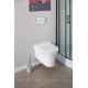 Унитаз подвесной Rimless Aquanet Roll-W с сиденьем Soft Close Slim 00210766