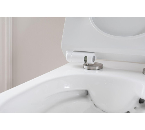 Унитаз подвесной Rimless Aquanet Roll-W с сиденьем Soft Close Slim 00210766