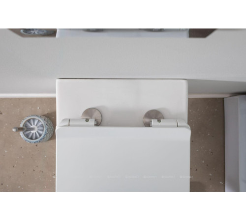 Унитаз подвесной Rimless Aquanet Roll-W с сиденьем Soft Close Slim 00210766