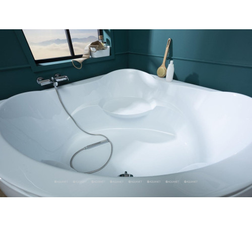 Акриловая ванна Aquanet Malta New 150x150 с каркасом и сливом-переливом 00205410