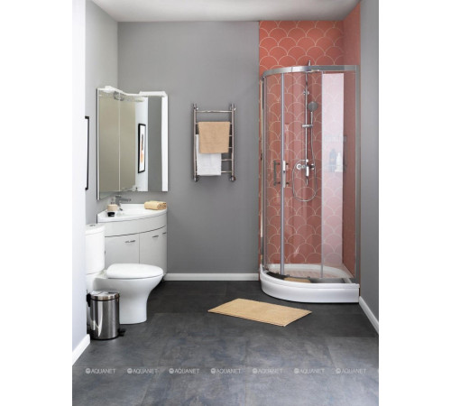 Душевой уголок Aquanet Delta 900x900x2000 мм R550 прозрачное стекло 8 мм NPE2142