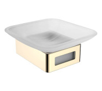 Мыльница подвесная Boheme Q квадратная золото 10943-G