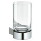 Держатель стакана с хрустальным стаканом KEUCO PLAN нержавеющая сталь 14950 079000