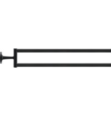 Полотенцедержатель двойной Duravit Starck T чёрный матовый 0099414600