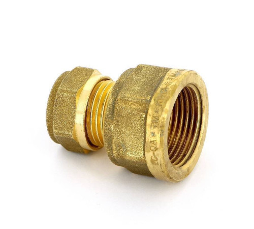 Муфта обжимная Tiemme 1100 15 мм х 3/4 ВР латунная 1000049