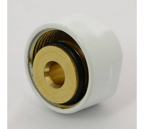 Соединитель для металлопластиковой трубы Carlo Poletti 16х2.25 мм белый A58503E