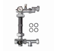 Смесительный узел для теплого пола FAR 1 с термосмесителем 18-55 °C под насос 130 мм FK 3493 1