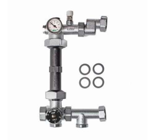 Смесительный узел для теплого пола FAR 1 с термосмесителем 18-55 °C под насос 130 мм FK 3493 1