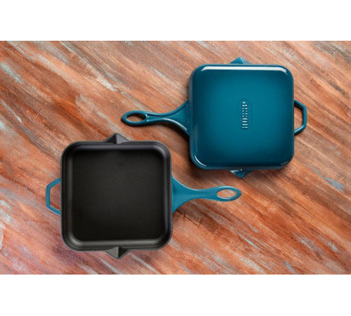 Сковорода квадратная Hascevher KTV 2828 Blue 28х28 см A828028