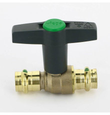 Кран шаровой Viega Easytop 18 пресс бронза SC-Contur высокая Т-образная ручка 746384