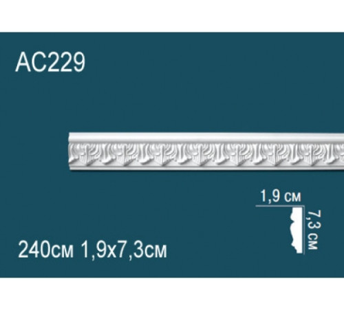 Молдинг полиуретановый Perfect AC229 с рисунком 2000х55х18 мм AC229