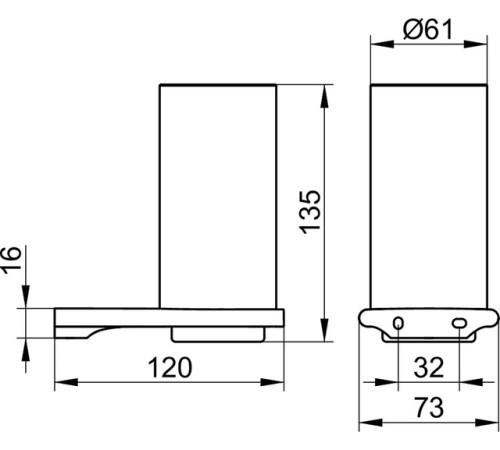 Держатель для стакана KEUCO EDITION 400 со стаканом шлифованный никель 11550 059000