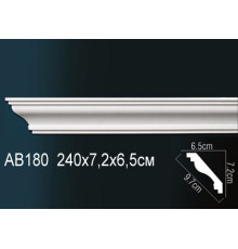 Карниз потолочный Perfect AB180 полиуретановый 250x250x2000 мм AB180