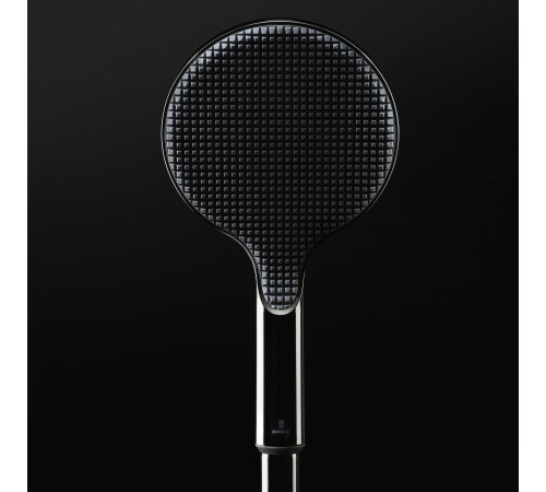 Наружная часть термостатического смесителя для душа Bossini Apice на 2 потребителя с ручным душем черный матовый Z00521.073