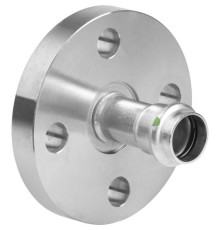 Переход фланец-пресс Viega Sanpress Inox DN20 22 мм нержавеющая сталь 593315