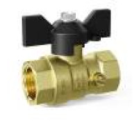 Кран шаровой латунный LD Pride 44.15.В-В.М.Б для манометра 1/2 ВР-ВР ручка-бабочка 44.340.15