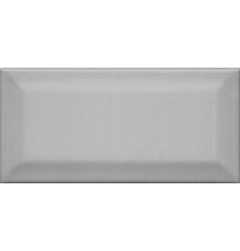 Плитка настенная Kerama Marazzi Клемансо серый тёмный грань 7.4x15 см 16054