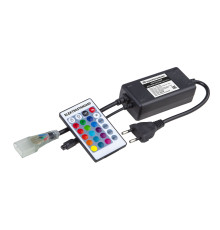 Контроллер для гибкого неона RGB LS001 220V 5050 с ПДУ (ИК) IP20 LSC 011