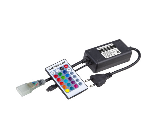 Контроллер для гибкого неона RGB LS001 220V 5050 с ПДУ (ИК) IP20 LSC 011