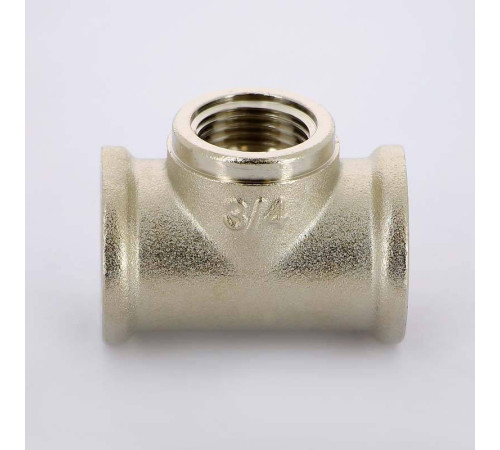 Тройник резьбовой Uni-Fitt 3/4x1/2x3/4 ВВВ никелированный 615N3230