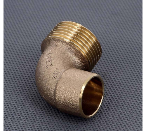 Угол 90° бронзовый Viega пайка-НР 22х1 144067