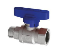 Кран шаровой FAR 1/2 ВР-НР бабочка синяя 3097 12BC