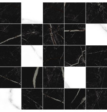 Декор мозаичный Laparet Total чёрный 25х25 см MM34108