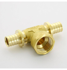 Тройник аксиальный Uni-Fitt 20х3/4х20 ВР латунь 747G7370