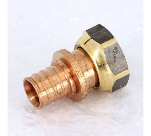 Муфта с накидной гайкой Rehau Rautitan RX+ 20х3/4 бронза 456338