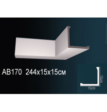 Карниз потолочный Perfect AB170 полиуретановый 170x170x2000 мм AB170