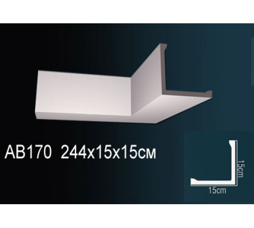 Карниз потолочный Perfect AB170 полиуретановый 170x170x2000 мм AB170