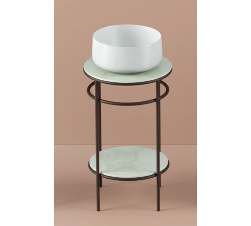 Раковина накладная Artceram Cognac 420x420 мм круглая белый глянцевый COL001 01 00