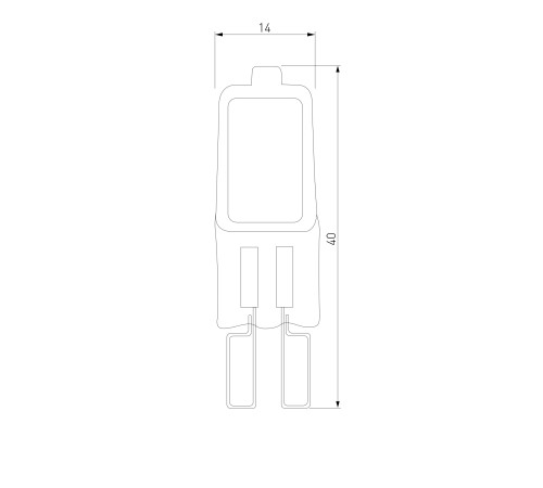 Галогенная лампа 50W G9 G9 220V50W