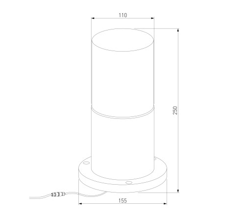 Ландшафтный светильник Roil чёрный IP54 35125/S