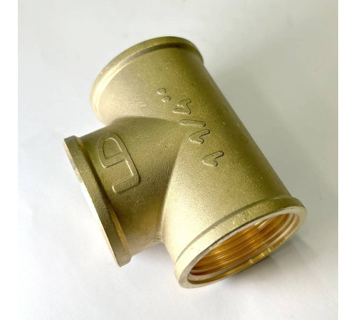 Тройник резьбовой LD 1 1/4 ВВВ латунный LD.65.514.32