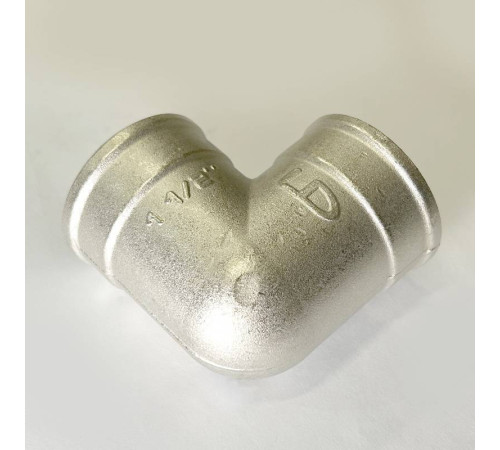 Угол резьбовой 90° ВВ LD Pride 1 1/2 никелированная латунь LD.67.512.40