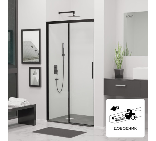 Душевая дверь RGW LE-12B 1700 мм черный 34121217-14