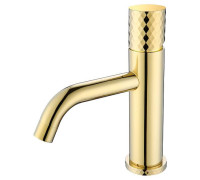 Смеситель для раковины Boheme Stick Gold Diamond Gold 121-GG