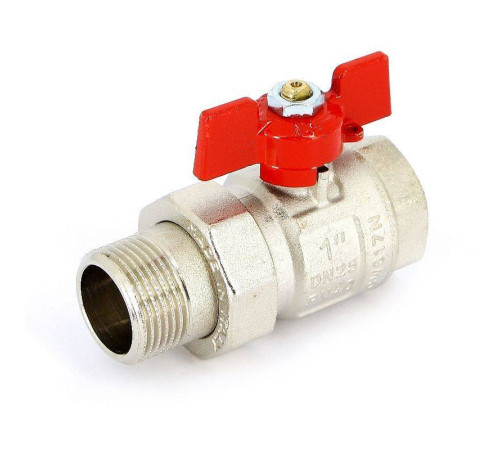 Кран шаровой Uni-Fitt 1 НВ полнопроходной бабочка с разъемным соединением 113T4000