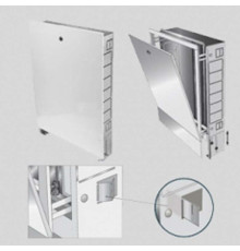 Шкаф коллекторный встраиваемый Uni-Fitt 494х670-760х125-195 мм 482G1000