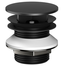 Слив принудительный KEUCO Universal с крышкой чёрный матовый 59904 370000