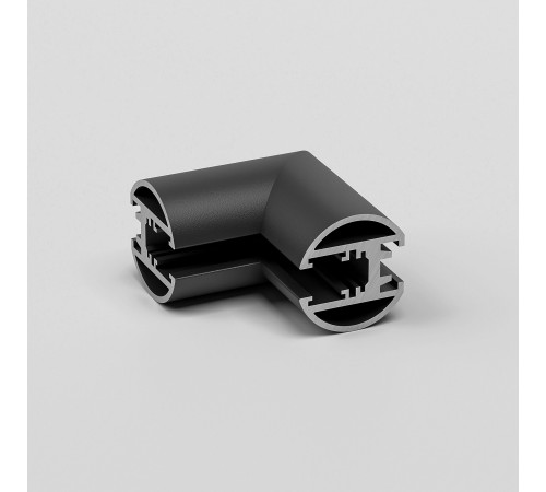 Mini Magnetic Коннектор угловой внутренний для накладного шинопровода Round черный 85216/00