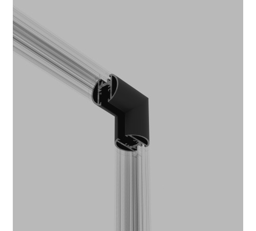 Mini Magnetic Коннектор угловой внутренний для накладного шинопровода Round черный 85216/00