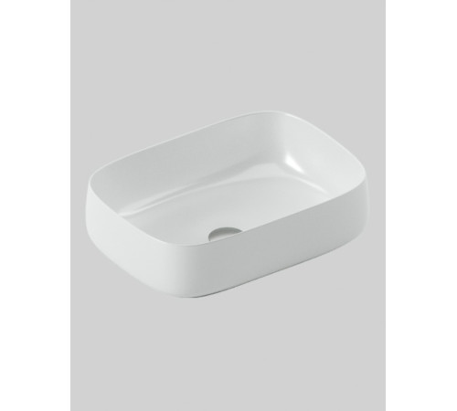 Раковина накладная Artceram Cognac Quadro 560x410 мм белый глянцевый COL009 01 00